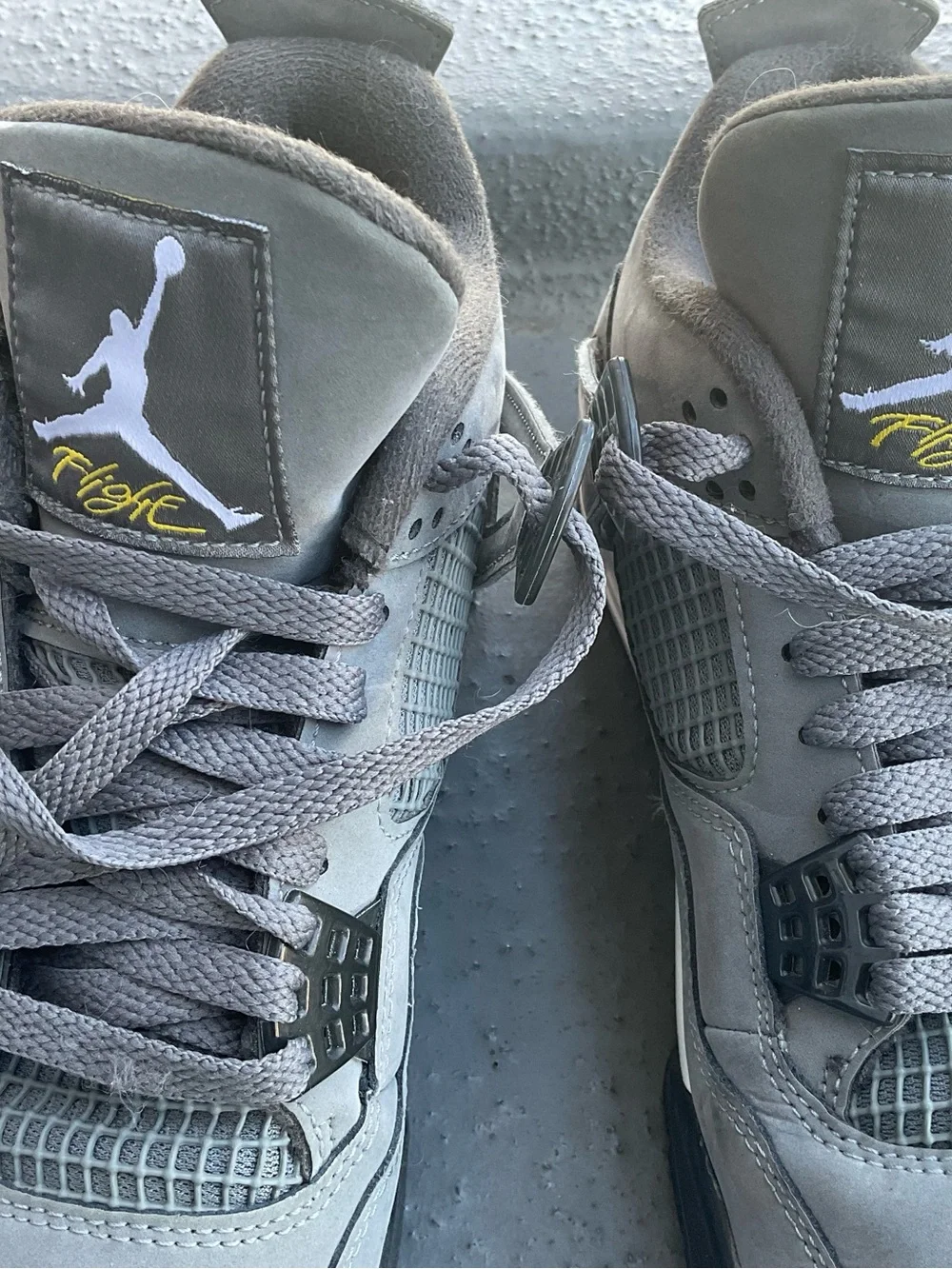 Nike Air Jordan 4 Retro Cool Grey Chrome Dark Charcoal size 7